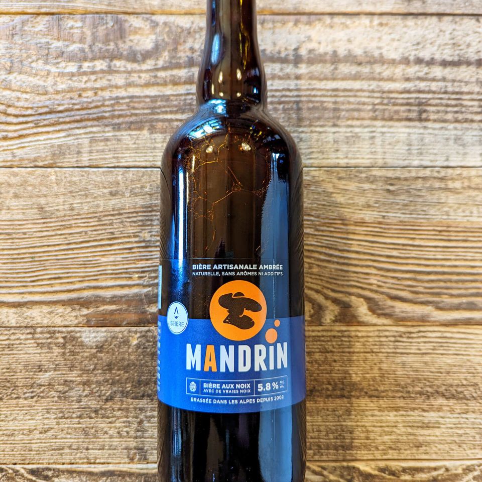 Bière ambrée aux Noix Mandrin 75cl